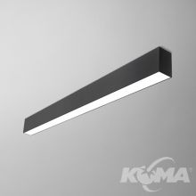 Set_Tru lampa sufitowa 86cm. 28,5W LED 4000K 230V czarny struktura